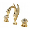 Retro umývadlo batéria Swan Gold Crystal (Retro umývadlo batéria Swan Gold Crystal)