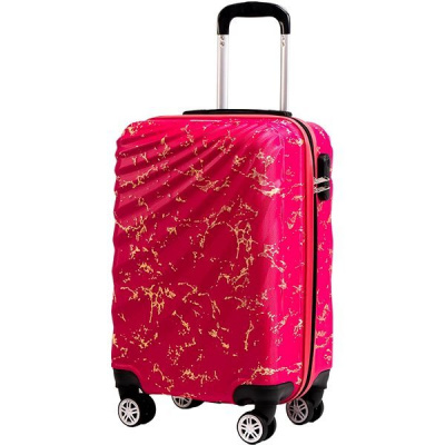 ROWEX Príručný kabínový cestovný kufor Pulse žíhaný, ružová žíhaná, 56 × 34 × 24 cm (40 l) 3947_RUZ4