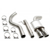 TA Technix športový nerezový catback výfuk - BMW 3 E90 sedan, E91 Touring, E92 coupé, E93 cabrio 316d / 318d / 320d, 2x 80 mm rovná nerezová koncovka s perlom