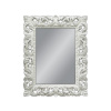 Crystal Mirror PU-058 80x100 cm biely retro (Crystal Mirror PU-058 80x100 cm biely retro)