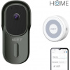 iGET HOME Doorbell DS1 Anthracite + CHS1 White - WiFi bateriový videozvonek, set s reproduktorem, CZ 75020817