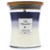 WoodWick Trilogy Evening Luxe - vonná sviečka s praskajúcim knôtom - 275 g