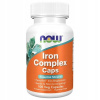 Výživový doplnok Now Foods Iron Complex Caps kapsuly 100 ks