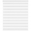 vidaXL Zebra roleta biela 135x100 cm šírka látky 130,9cm polyester 4014736