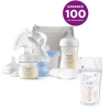 Philips AVENT Odsávačka mat.ml. manuálna štartovacia sada + Sáčky na materské mlieko 180 ml 25 ks VP-F173692