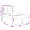 vidaXL Boxspring posteľ s matracom krémový 140x190 cm látka - Krémová - 206447-140077