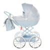 JUNAMA Kočík pre bábiky Dolce 02 blue/silver