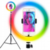 Krúžková lampa RingLight 10 palcov RGB na statíve