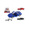 Teddies Auto Kinsmart 1966 Ford GT40 MKII kov/plast 13cm 4 farby na spätné natiahnutie 12ks v boxe