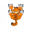 CUKROVÁ TLAČ jedlý obrázok na tortu Cukrová hmota Mačka Garfield Pazúry + MENO