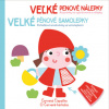 Veľké penové nálepky červená Čiapočka