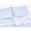 Dreamy Linens Obliečky bavlnené modré Bodka a prúžok