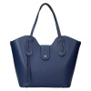 Dámska kožená kabelka Italia Zita - modrá