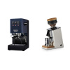 Gaggia New Classic EVO, blue + Eureka Mignon Single Dose, White & Oak