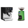Rancilio Silvia BC PID, black + Eureka Atom 60, kawasaki green