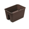 kvetináč na zábradlie 39,6cm RATOLLA DRLB400-440U umbra plastový