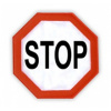 Reflexné nálepky č.286 Stop