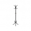 Kovový vešiak na oblečenie, 12 háčikov, čierny, výška 178 cm