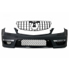KITT Front Bumper suitable for Mercedes C-Class W204 (2012-up) C63 Facelift Design with Central Front Grille GT-R Panamericana Black