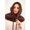 Dámska kukla / balaclava - tmavohnedá Pohlavie: Unisex, Šport: Voľný čas