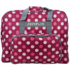 Taška na šijací stroj XL, ružová s bodkami