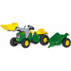 Rolly Toys rollyKid John Deere traktor s vlečkou a nakaldačom