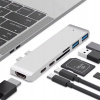 Rozdeľovač USB-C na 2x USB-A + 2x USB-C + karty SD + TF + HDMI | adaptér 7v1