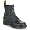 Dr. Martens Polokozačky 1460 FRONT ZIP BLACK WANAMA Čierna