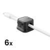 Joyroom Joyroom Cable Organizer Magnetic up to 7.5 mm diameter, (6pcs), Black (JR-ZS368)