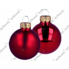 Vianočná sklenená guľa 3,5 cm - tmavá červená matná