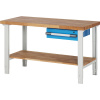 Dielenský stôl, stavebnicový systém ,1 zásuvka, 1 odkladacia polica, hĺbka 700 mm EUROKRAFTpro