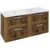 Sapho Amia - Skrinka pod dvojumývadlo, 120x60x45 cm, dub Collingwood AM120-1919