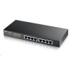 Zyxel GS1900-8HP v3 8-port Desktop Gigabit Web Smart PoE switch: 8x Gigabit metal, IPv6, PoE budget 7 GS1900-8HP-EU0103F