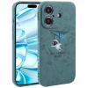 Gumený kryt Astronaut Pattern na iPhone 16 - Lovely Astronaut-Green