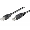 PREMCORD PremiumCord Kabel USB 2.0, A-B, 1m, černý PR1-ku2ab1bk