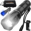 2v1 nabíjateľná LED XPE UV ručná lampa ZOOM
