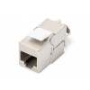 DIGITUS Keystone Cat6A, tieneny STP, tool free, strieborný, 24pack