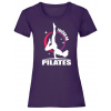 Tričko na pilates - Fialová