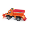 Bruder UNIMOG s radlicou + sypač