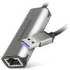 AXAGON USB 2.0 adaptér [1x USB-A zástrčka - 1x RJ45 zásuvka]; ADE-25R