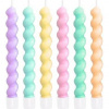 Sviečkyfarebné špirálové 6ks 7,5cm - Party Pal