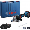 Bosch Akumulátorová uhlová brúska GWS 18V-8, 125 mm, kufor, 1x aku 4 Ah 06019N9021