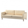 Dekoria Poťah na sedačku Karlstad (rozkladací, 3-miestny, krátky), ecru, 224 x 89 x 64 cm, Living, 105-61