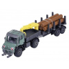 Majorette Poľnohospodárska technika kovová - MB Unimog U530 s prepravníkom dreva