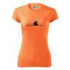 EKG bubeník - Dámske Fantasy športové (dresovina) - XS ( Neon mandarine )