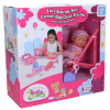 Wiky Bábätko 20 cm s posteľou, vaničkou a ďalšími doplnkami WKW001252 - Bábika