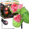 Interlook FLD-25-RUŽOVÁ | LED solárne záhradné svietidlo Lotus, Water Lily | 72 cm, 600 mAh