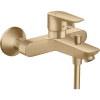 Hansgrohe 71740140 TALIS E vaňová nástenná batéria, kartačovaný bronz