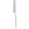 Y.S. PARK GT12 tupírovací hrebeň s pravítkom biely - 225 mm