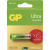 GP Alkalická baterie ULTRA AA (LR6)- 6ks 1013226000